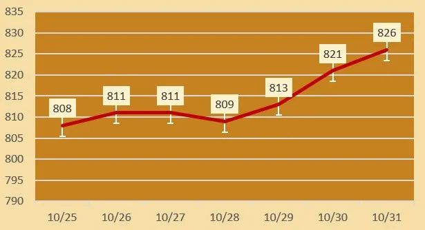 今日各大品牌金店黄金价格（2024年10月31日）